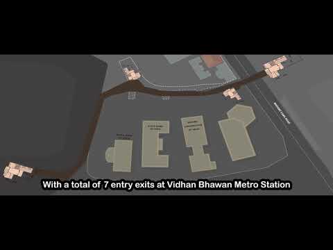 Embedded thumbnail for Walkthrough at Vidhan Bhavan metro station